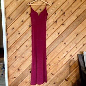 Burgundy Evening Dress Size 3